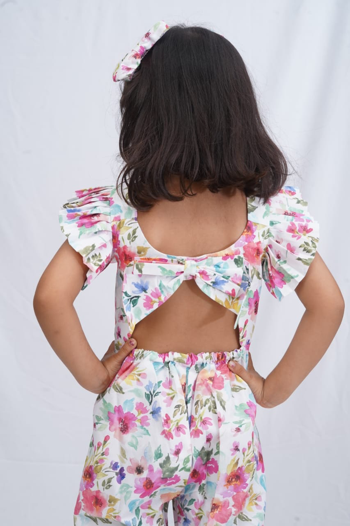 Hair Clips-Floral Ruffle